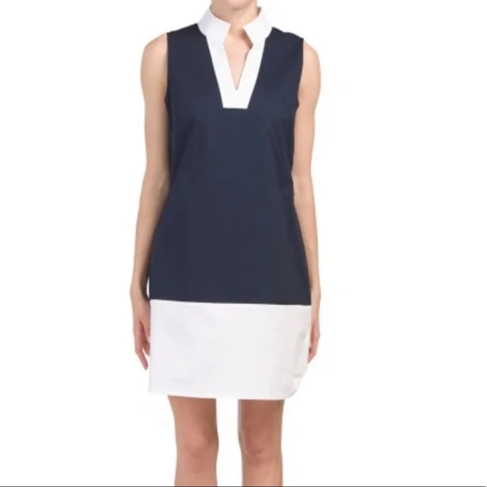 SAIL TO SABLE Sleeveless Colorblock Tunic Dress XS